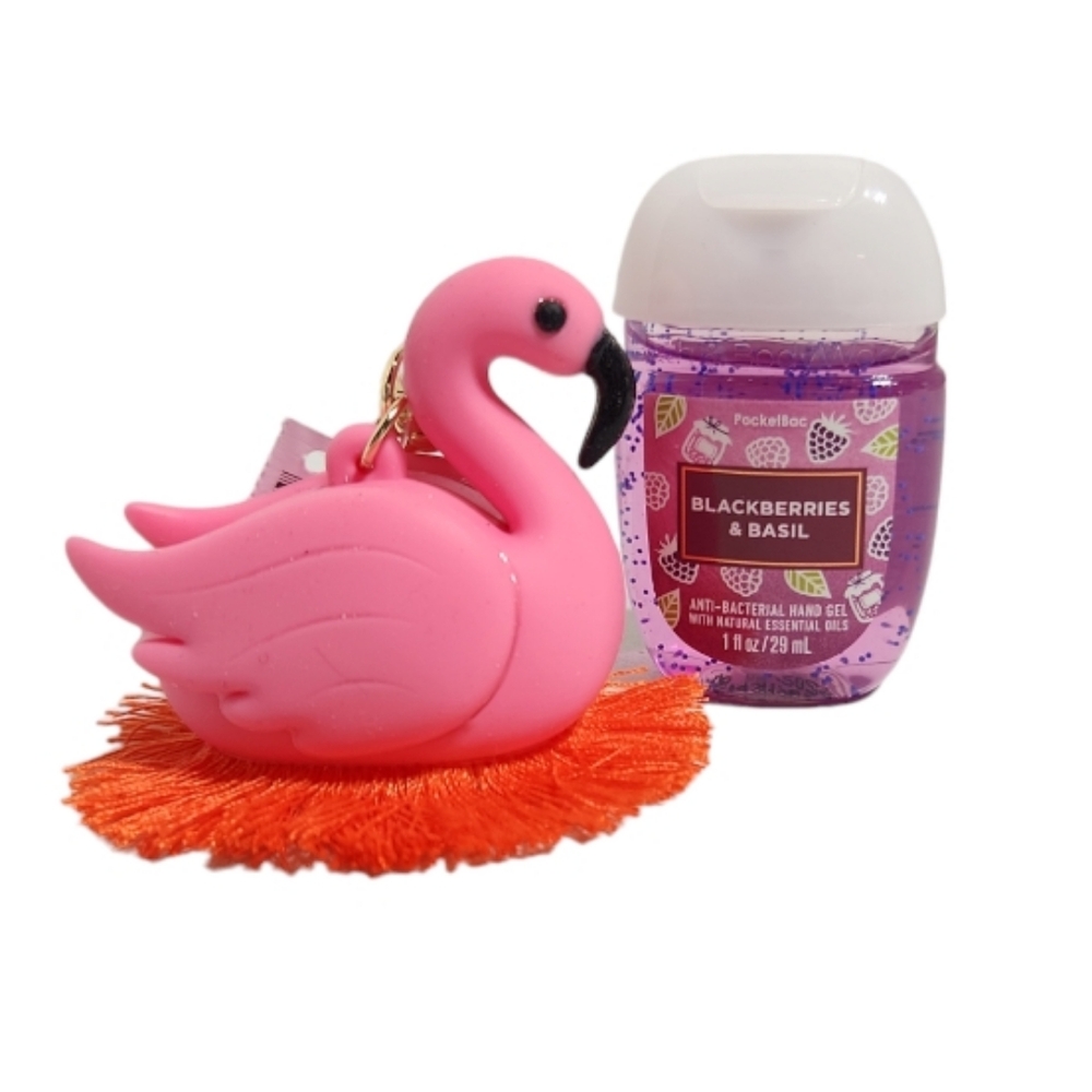 Bath & Body Works Flamingo Clip On Pocket Bac